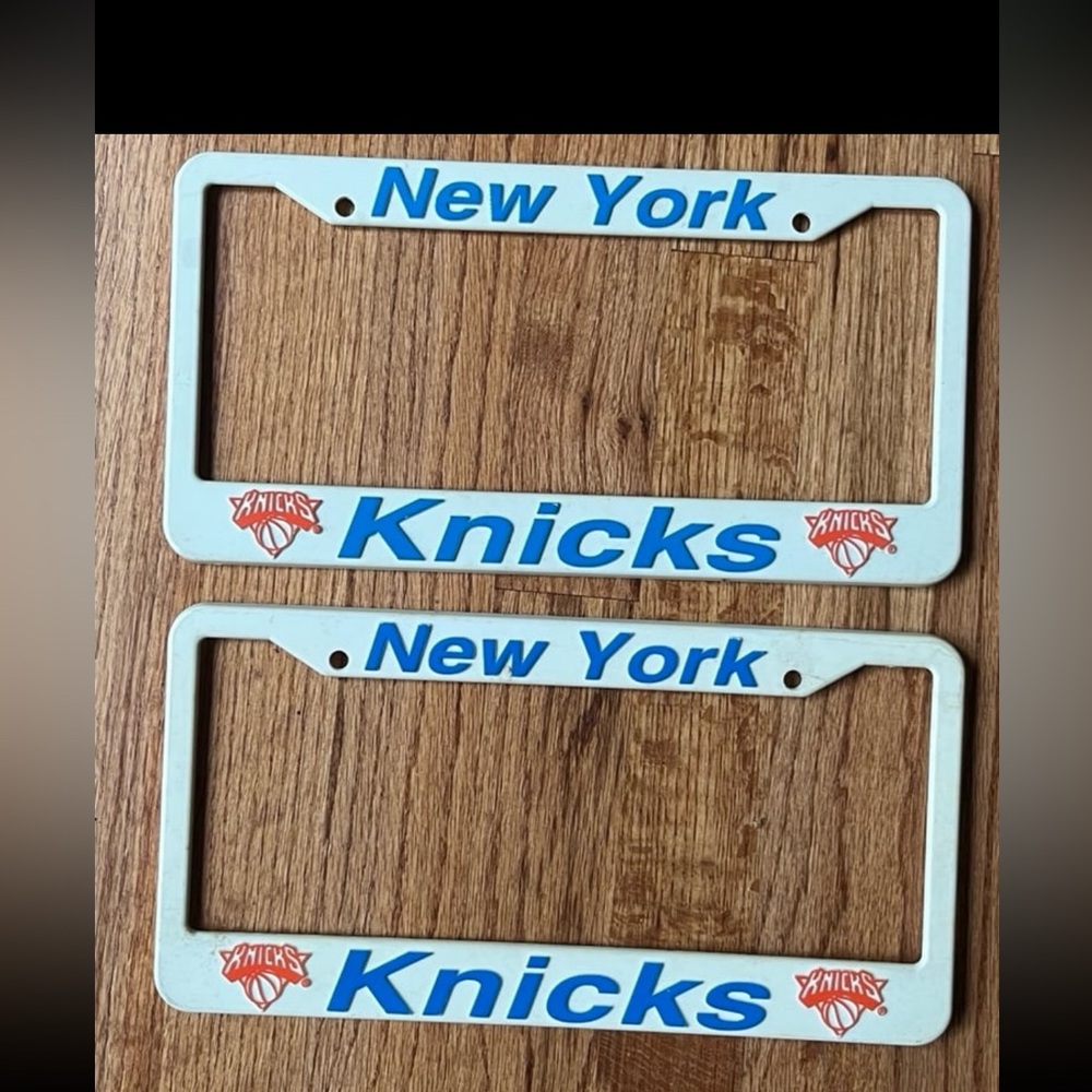 New York Knicks NBA basketball pair of License Plate Frames
